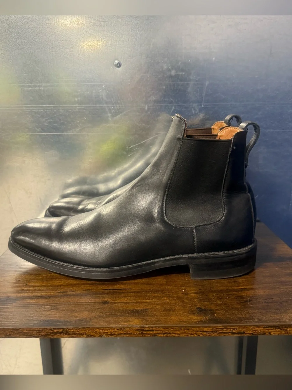 Allen Edmonds Liverpool Chelsea Boots Men's 11 D Black Leather